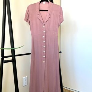 Aritzia shirt dress , color: mauve, size : small